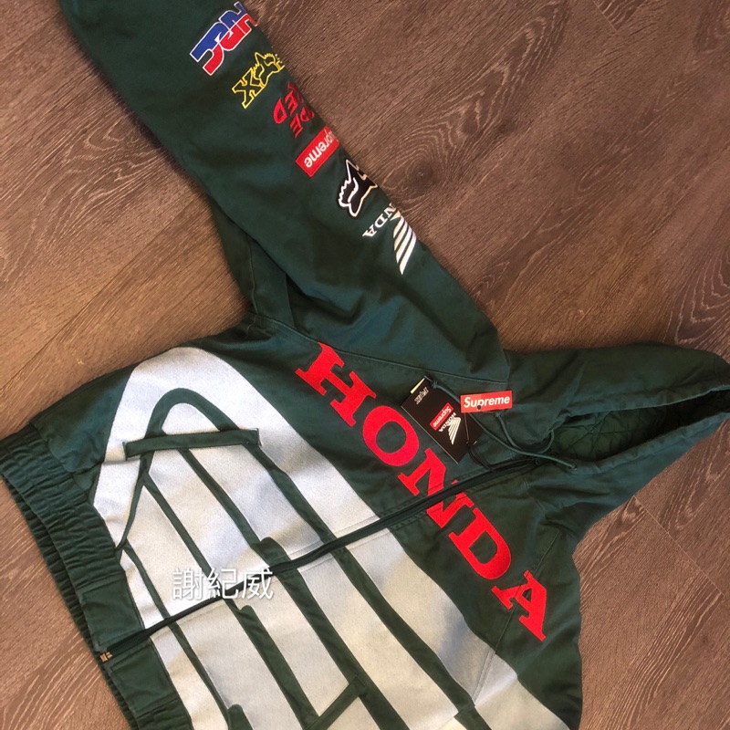 SUPREME x Honda x FOX Racing Puffy Zip Up Work HRC 夾克 M號