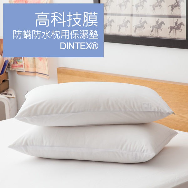 LAMINA 高科技膜防螨防水枕用保潔墊-2入(白)