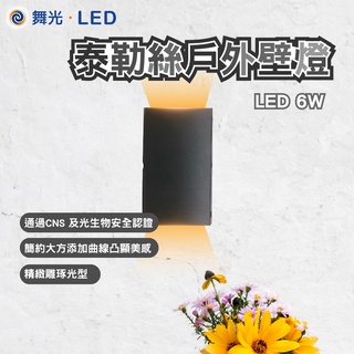 舞光 6W LED 泰勒絲戶外壁燈 戶外燈 造景燈 門廊燈 門口燈 樓梯燈 車庫燈 戶外照明 LED壁燈