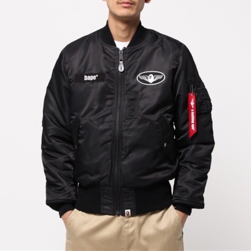 全新M號 Bape x Alpha  Industries 1st camo MA1