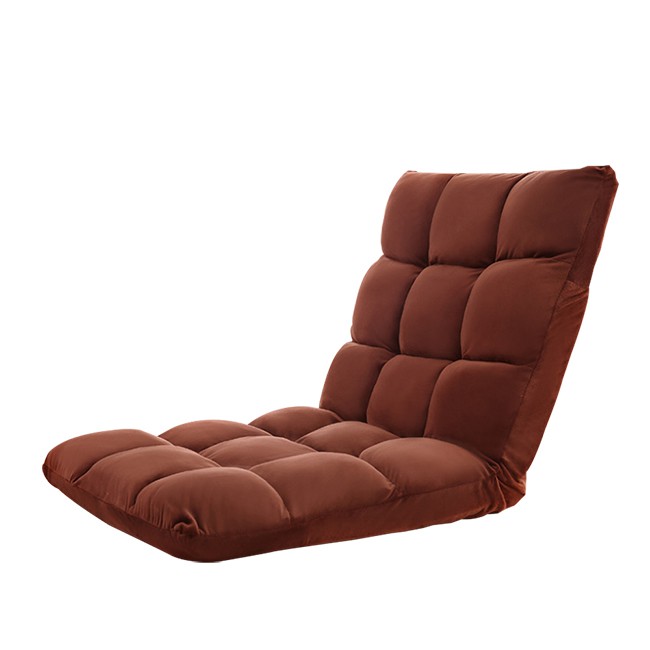 日式 五段可調式 摺疊懶人沙發椅 加大版 咖啡棕(F0016-C)