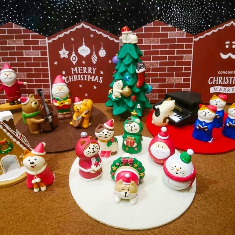 【美樂森】decole系列聖誕節場景 聖誕老人 馴鹿雪橇 聖誕樹 薯條漢堡貓 日式公仔 手辦