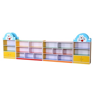 {格林家具城}幼兒園書包櫃子兒童儲物櫃玩具鞋櫃雜物櫃木玩具架收納櫃整理書架