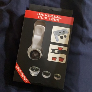 Universal clip lens 手機鏡頭 3合1 廣角/平板/通用/鏡頭/自拍/夾式