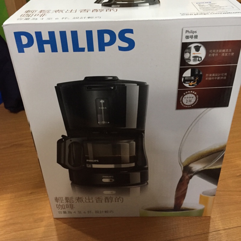 PHILIPS飛利浦4人份美式咖啡機-HD7450