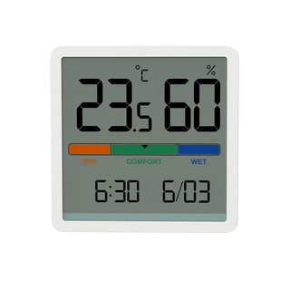 ⏲新款LCD數字溫濕度時鐘 家用室內溫度計 高精度測量溫度濕度 鬧鐘 時鐘 溫濕度計 大屏數字顯示 多場景適用