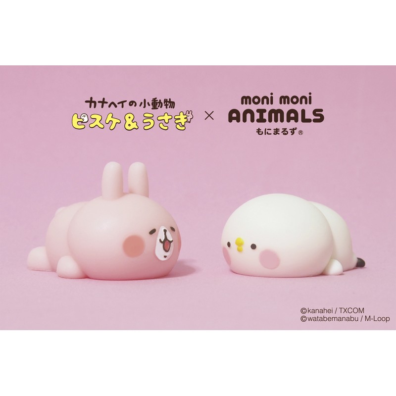[噗醬百貨] Kanahei 日本正版 卡娜赫拉 x Moni Moni Animals 兔兔 P助 軟矽膠 公仔