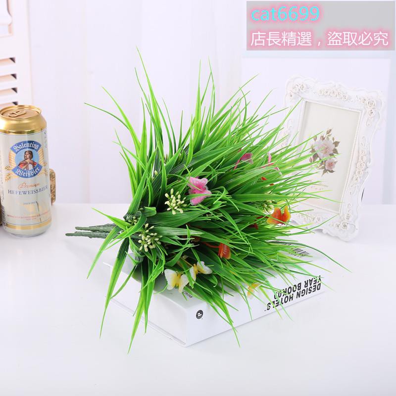 塑料水草把束花擺放花藝仿真植物綠色隔斷裝飾春草蝴蝶蘭可粘貼仿真蝴蝶七彩發光蝴蝶裝飾蝴蝶滿309元出貨 蝦皮購物