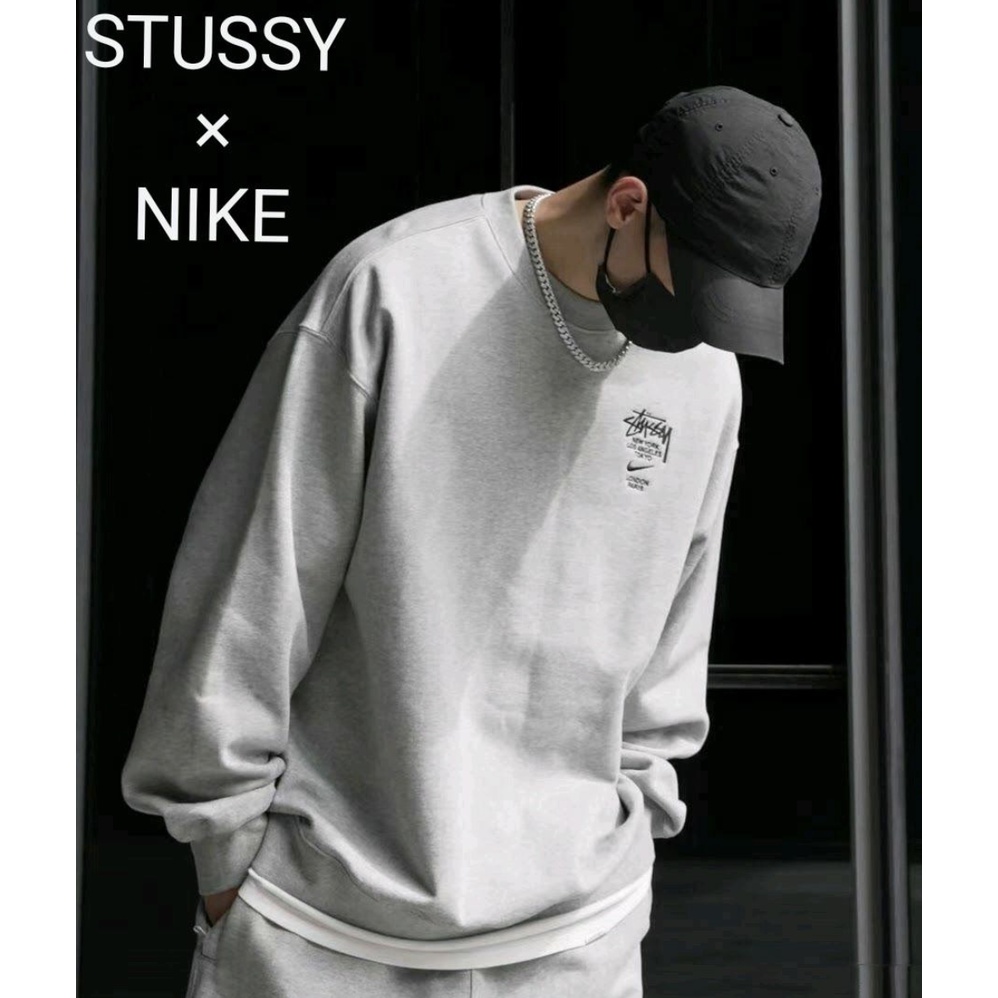 好評 STUSSYNIKE STONE WASH FLEECE CREW スウェット asakusa.sub.jp