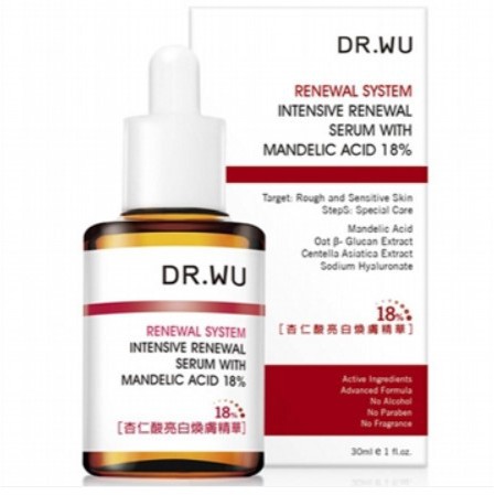 現貨 Dr.Wu 達爾膚 杏仁酸亮白煥膚精華18% 30ml / 溫和煥膚 15ml 公司貨免運