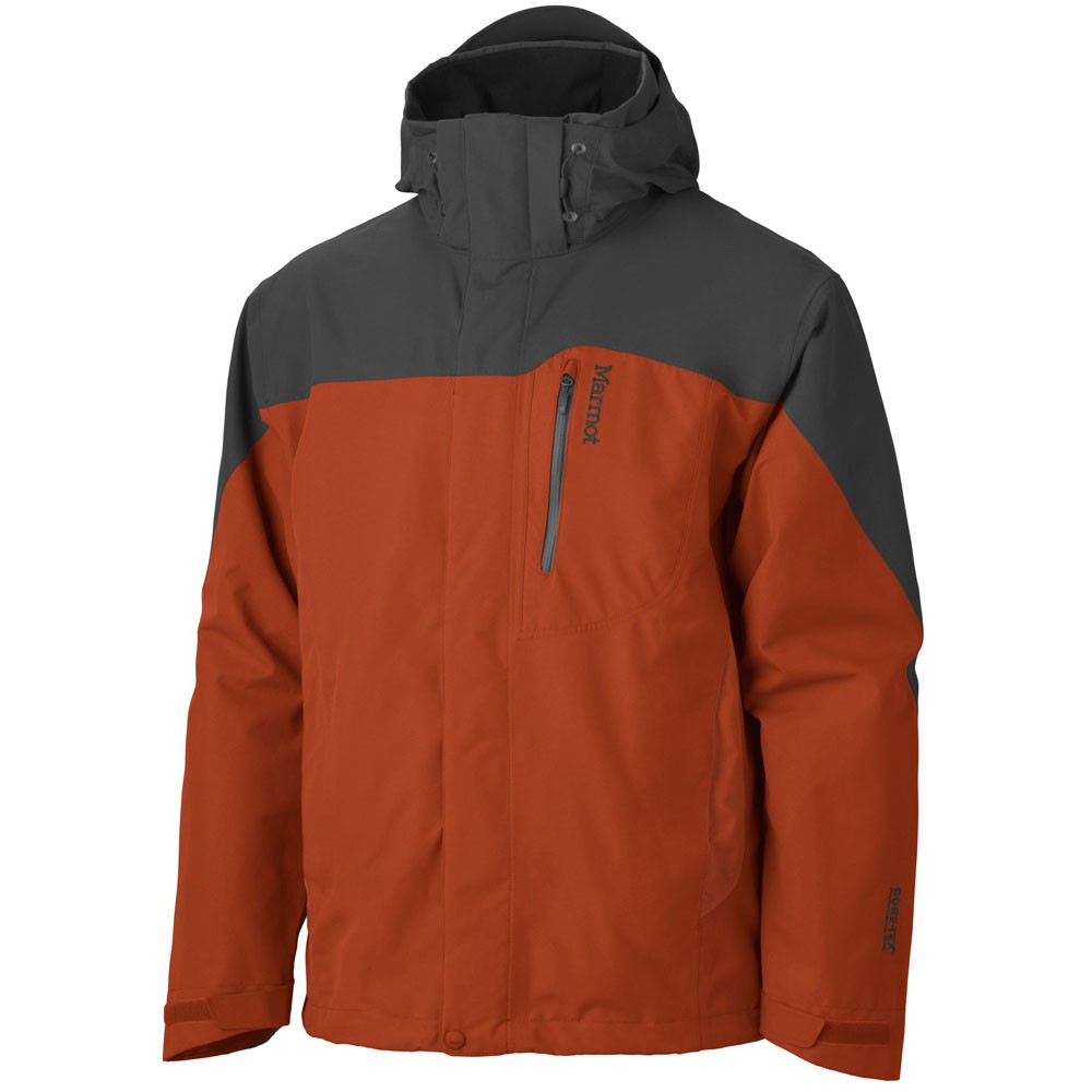 伊凱文戶外 Marmot PALISADES FL GORE-TEX 兩件式外套 赭紅色/深灰色 30420-9799