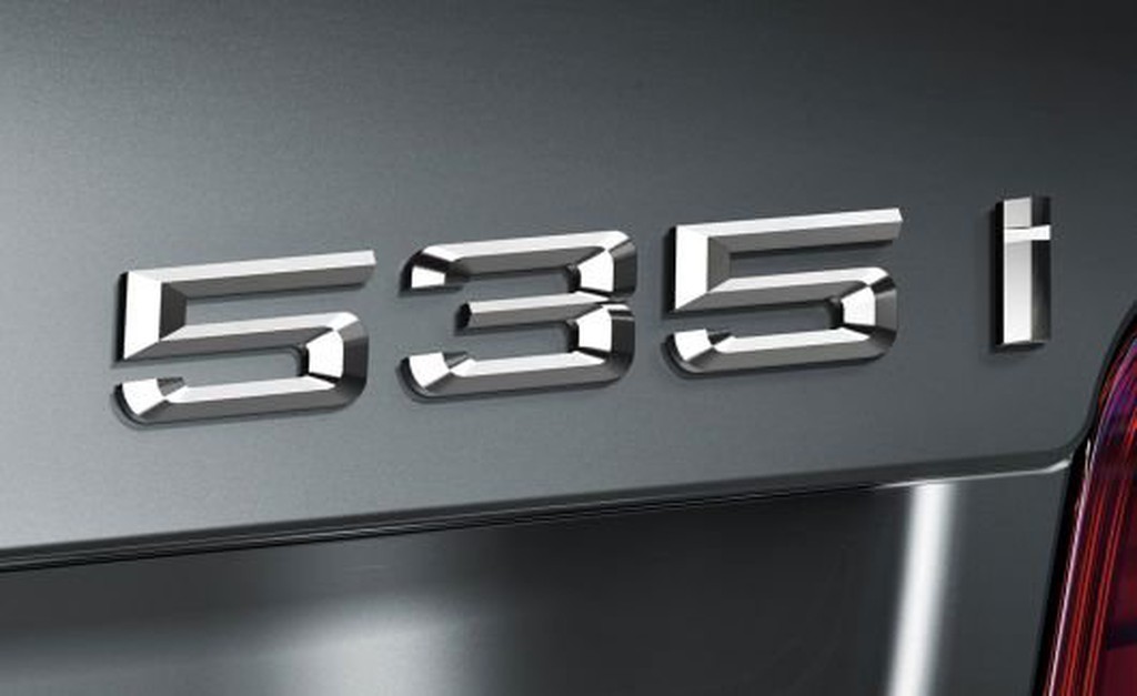~圓夢工廠~ BMW 535i 後車箱鍍鉻字貼 同原廠款式 字體高度2cm