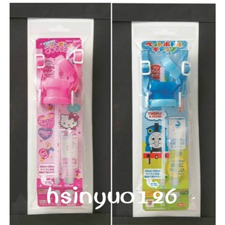 OSK 三麗鷗Hello Kitty湯瑪士寶特瓶吸管組 附水壺背帶 適用350 500ml彈跳吸管 日本製 日本限定