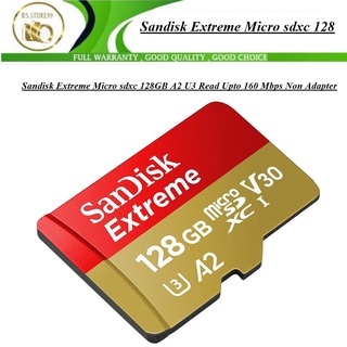 Sandisk Extreme Micro sdxc 128GB A2 U3 讀取高達 160 Mbps 非適配器