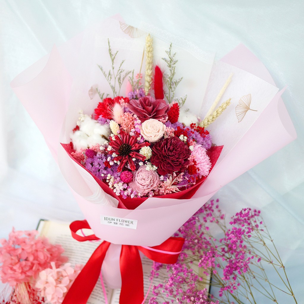 Idun 伊登花室乾燥花不凋花台南花店 線上商店 蝦皮購物