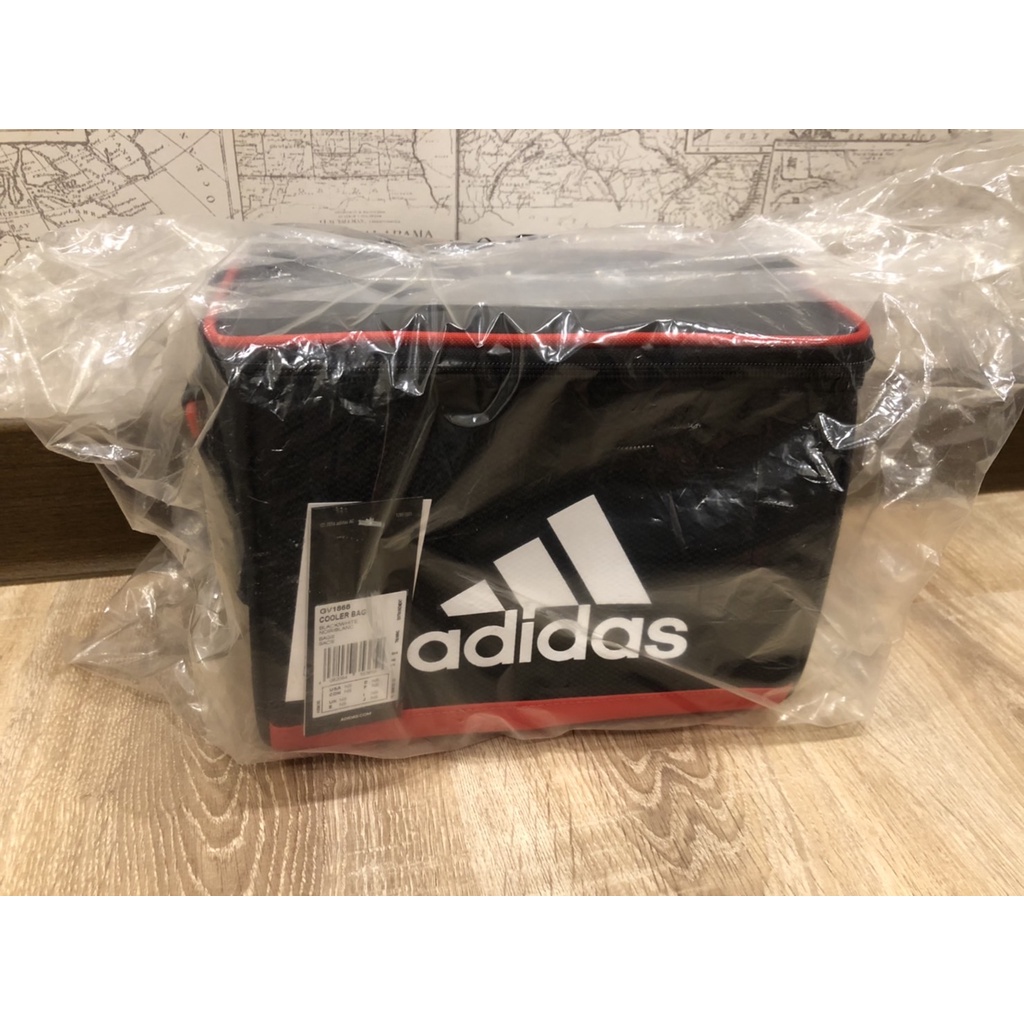 Adidas GV1868 野餐袋 保溫袋 保冷袋黑紅 全新 只有一咖