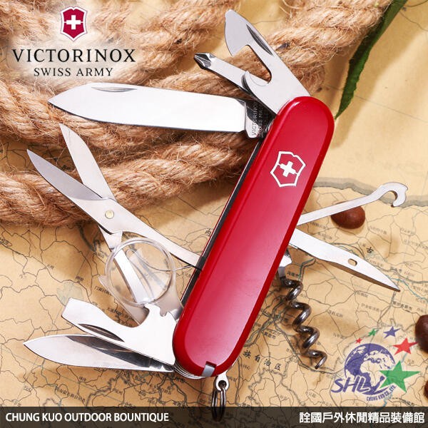 詮國 (VN45) 瑞士Victorinox 維氏 - 多功能瑞士刀-經典16用探險家系列 / 1.6703