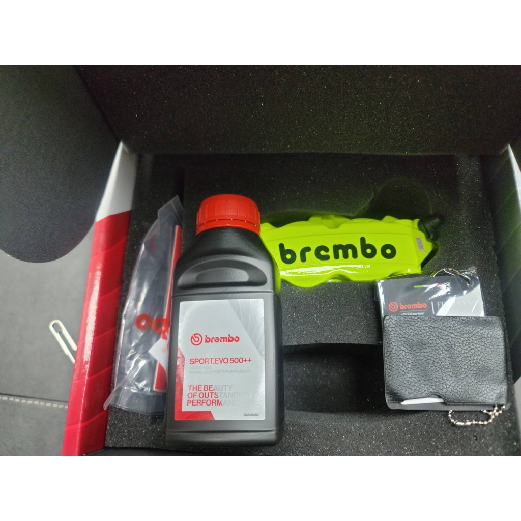 【貝爾摩托車精品店】Brembo M4 100mm 豐年俐 一體鑄造 輻射卡鉗 1098 HP 右邊 螢光黃 黑字