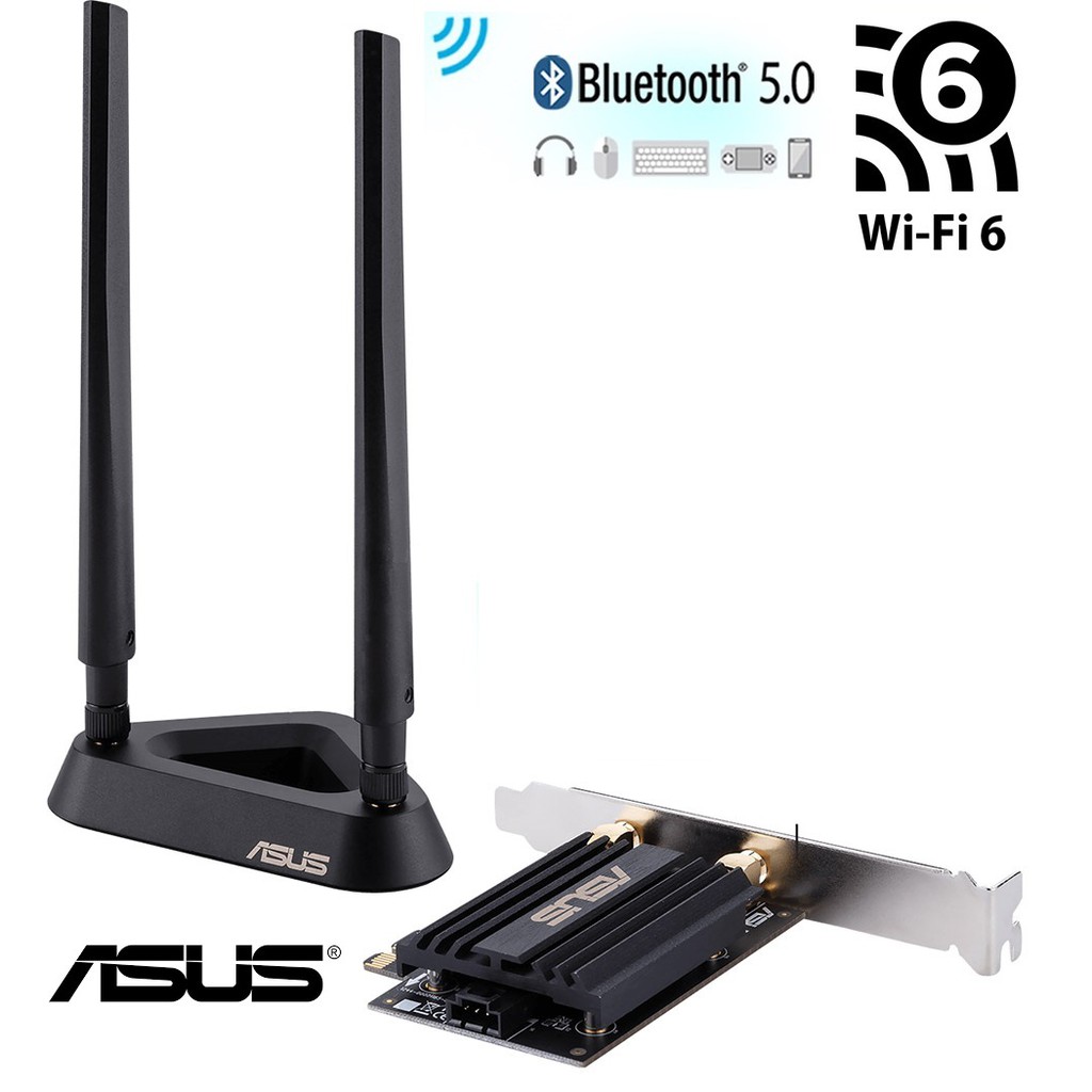 WIFI 6】全新 ASUS 華碩 PCE-AX58BT 無線網卡 藍牙 5.0 雙頻 PCIE【公司貨三年保 蘆洲現貨