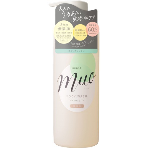 日本Kracie muo 無添加保濕沐浴乳N-480ml