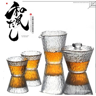 日式冰露茶具家居玻璃新中式套裝功夫茶具茶壺 茶杯 公道杯