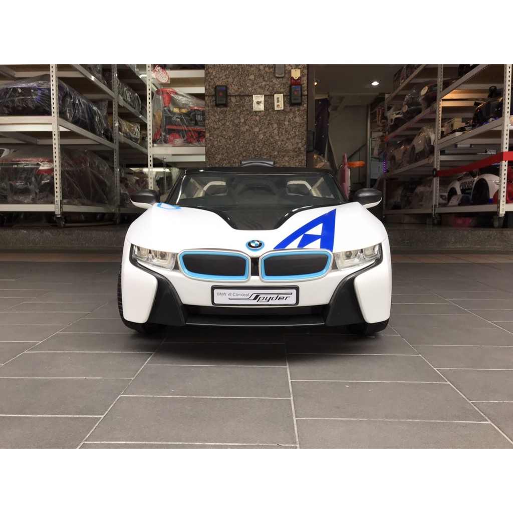 原廠授權 二手bmw I8 白中古車兒童電動車兒童超跑兒童騎乘電動車兒童遙控車兒童童車 蝦皮購物