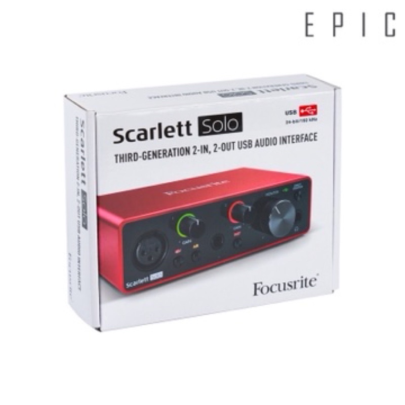 Focusrite Scarlett Solo 3rd Gen 第三代 錄音介面 支援USB-C