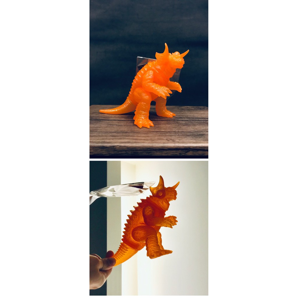 01年製時代館限定橘透巴拉剛巴拉貢高15長22 軟膠非哥吉拉基多拉黑多拉摩斯拉全新附吊牌