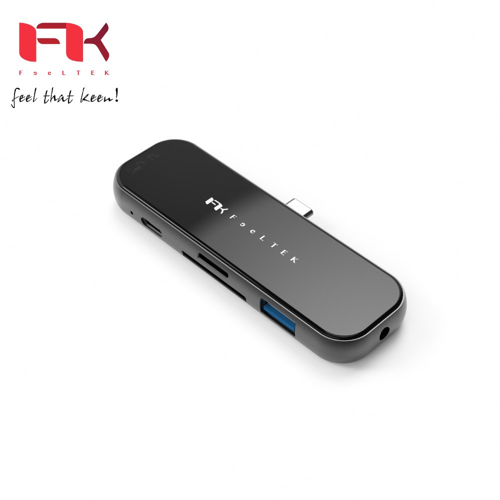 Feeltek 玻璃 6 in 1 USB-C 集線器