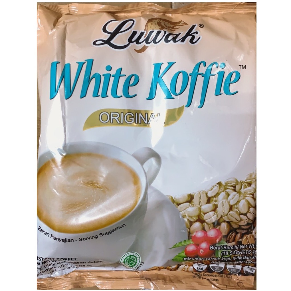 LUWAK WHITE KOFFIE  印尼咖啡☕️   ( 18sachets )