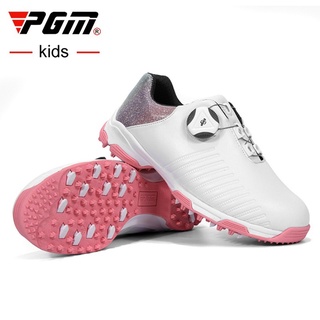 PGM GOLF 旋鈕鞋帶系列高爾夫女孩兒童透氣運動鞋XZ153