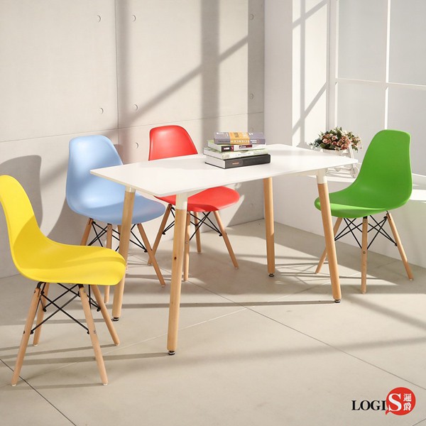 LOGIS設計款 北歐風簡約120x60cm長桌 T12060W 休閒桌