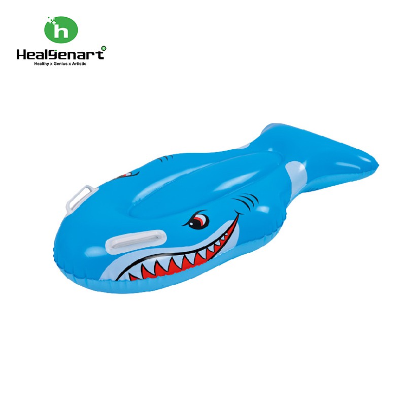【Healgenart】鯊魚造型趴浮板 充氣浮板 浮排 造型趴板 兒童水上浮板 漂浮板 出清商品不接受個人因素退換貨