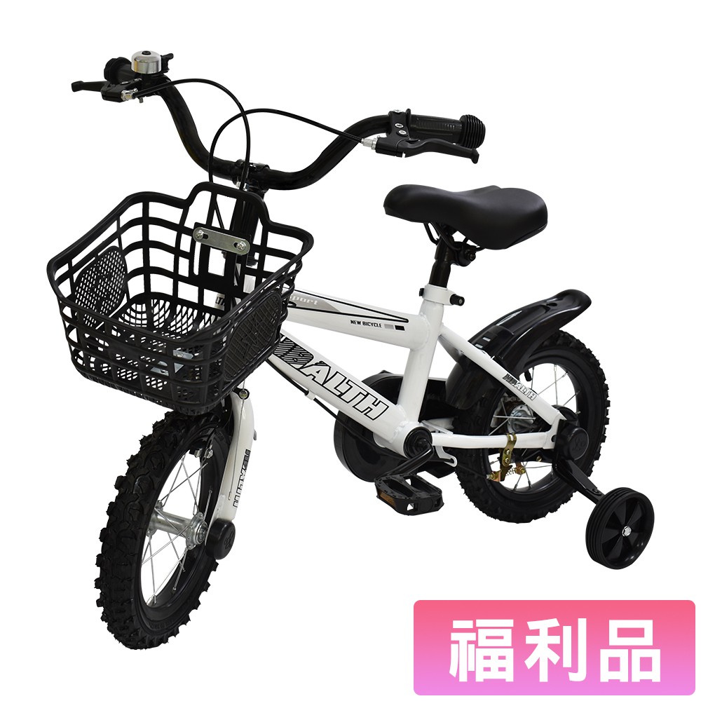 親親CCTOY 小霸王12吋兒童腳踏車 ZSD1201W 白紅色 (福利品-小刮傷)