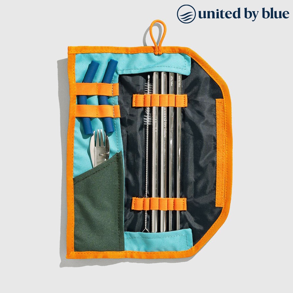 United by Blue 防潑水餐具收納包組 Utensil Kit 814-038 經典藍｜餐具 野餐 旅遊 環保