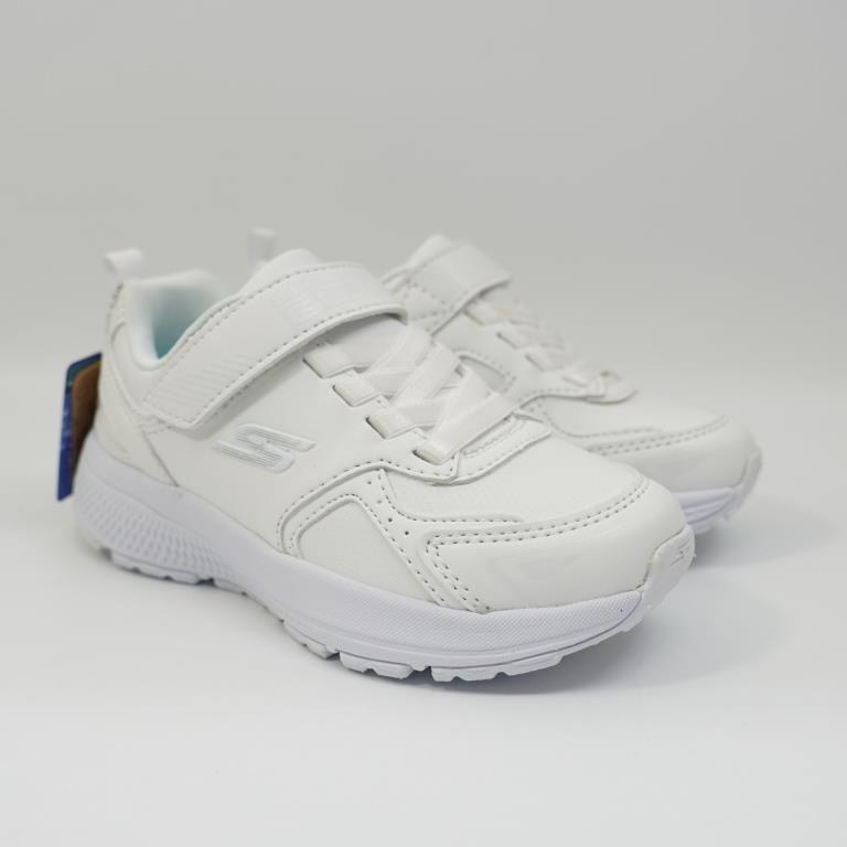 SKECHERS GO RUN CONSISTENT 中童款 全白 慢跑鞋 302604LWHT 兒童運動鞋 表演鞋