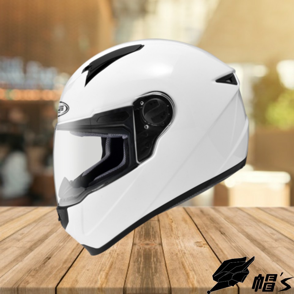 【帽 's🐭】免運費‼️🚚 眼鏡溝 ZS811 ZEUS 白色 素色白 全罩式 全罩安全帽