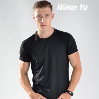 素色T恤-黑色-男版 (尺碼XS-3XL) [Wawa Yu品牌服飾]