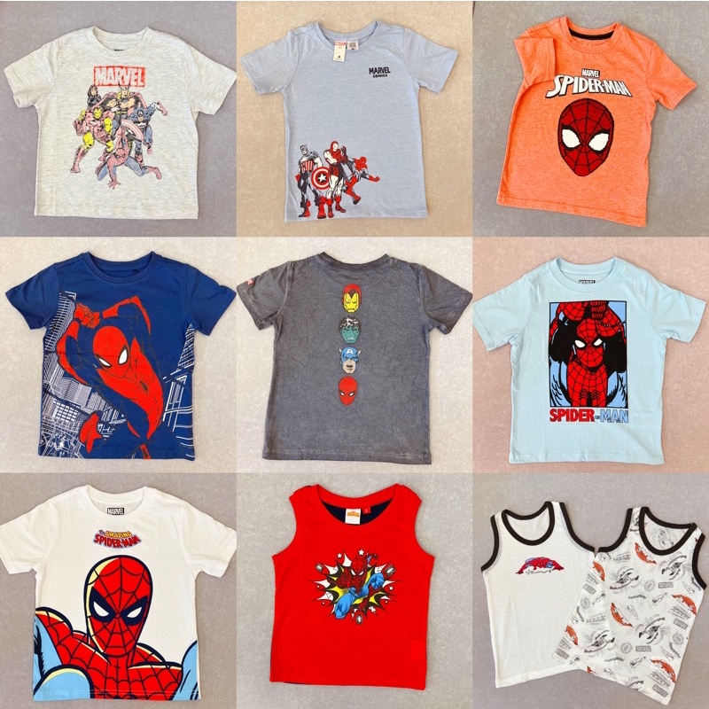 衣斯坦寶｜歐美漫威 蜘蛛人 合集 男童 上衣 夏季 短袖 T恤 Marvel 復仇者聯盟