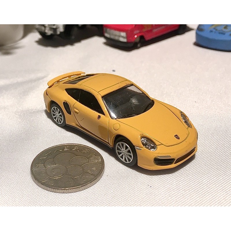 Kyosho 京商 黃色 保時捷 Porsche 911 Turbo 跑車 超跑