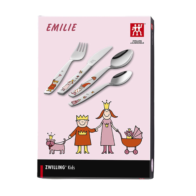 德國雙人牌 兒童餐具組-埃米爾公主【LifeShopping】【現貨】 ZWILLING 07136-210-0