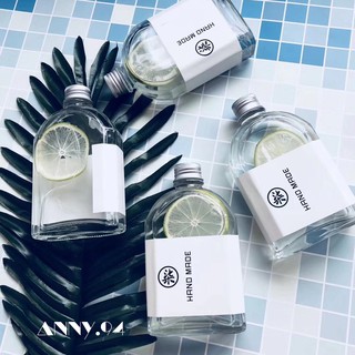 👑品質穩定熱銷商品👑『現貨』 IG風 文青風 100ml 350ml 透明鋁蓋扁玻璃瓶(不含貼紙)