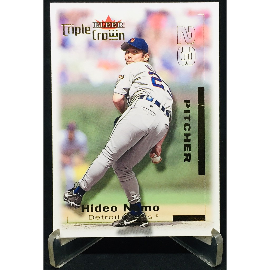 野茂英雄 HIDEO NOMO 2001 FLEER Triple Crown #160 老虎隊 K博士 龍捲風