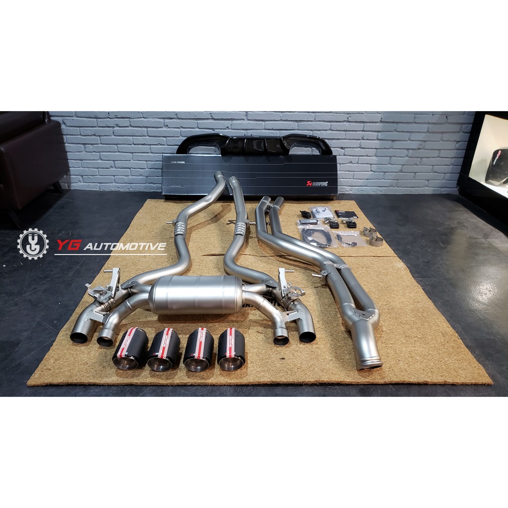 【YGAUTO】全新實拍 BMW 寶馬 F87 M2 升級 東歐 Akrapovic 蠍子 全新鈦合金中尾段排氣含導流板