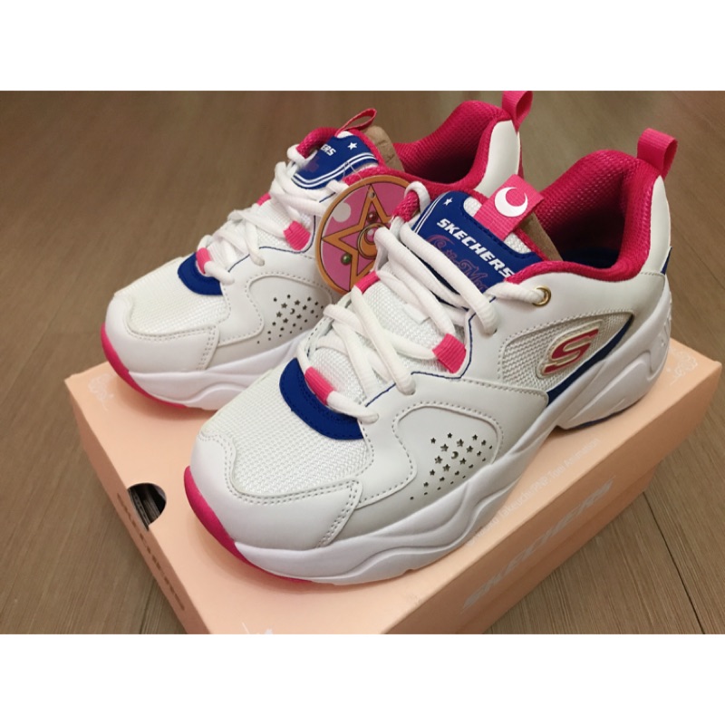 全新正版skechers聯名美少女戰士老爹鞋23號 月光仙子