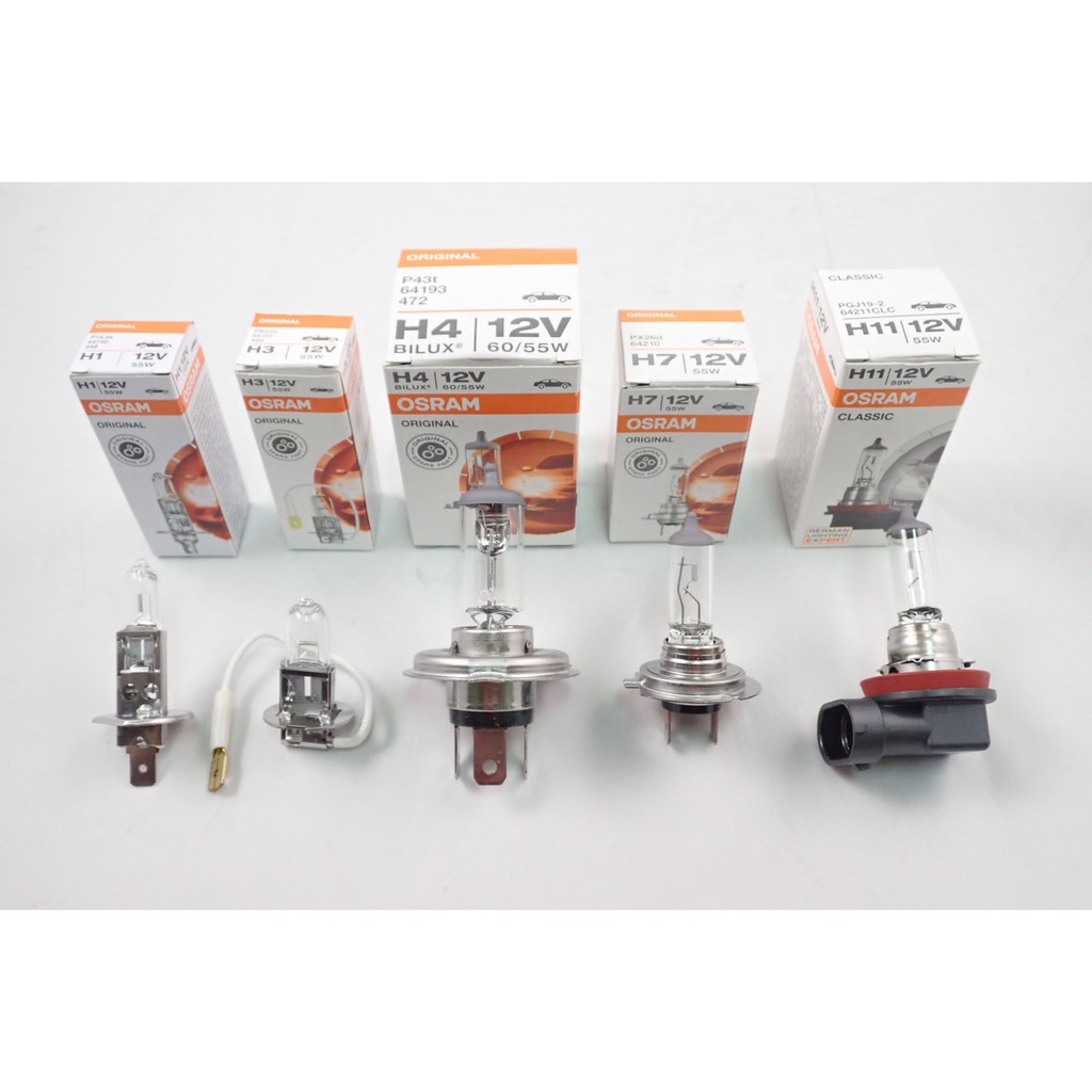Osram 歐司郎燈泡德國原廠h1 H3 H4 H7 汽車機車大燈霧燈燈泡original 12v 蝦皮購物