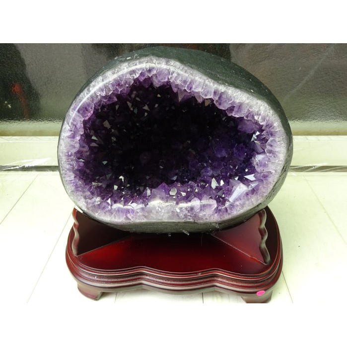 ~shalin-crysta~烏拉圭紫水晶洞~10.85公斤~內含鈦晶~嘴大吃四方~藏風聚氣~招財納祥~低價起標!