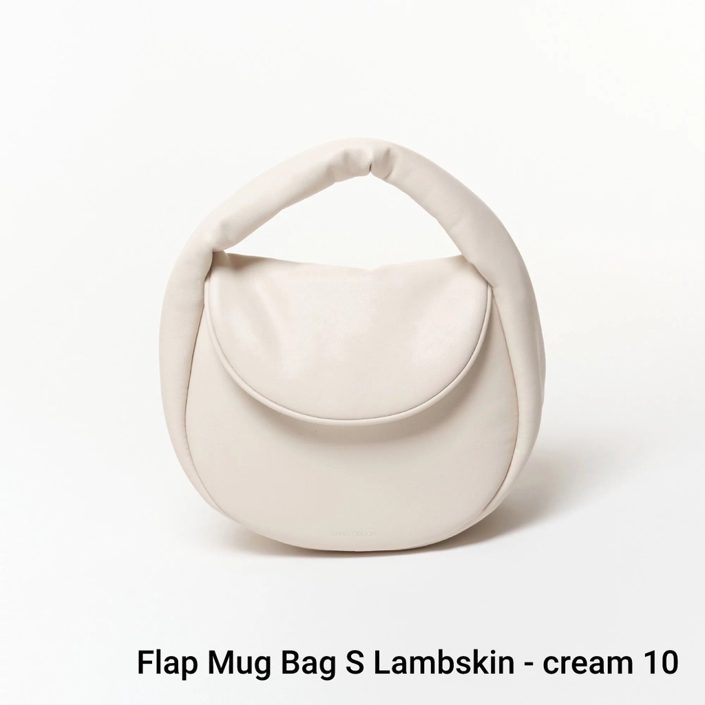 【SAMO ONDOH】Flap Mug Bag S Lambskin-cream 10 台灣唯一正版代理 現貨韓國包包