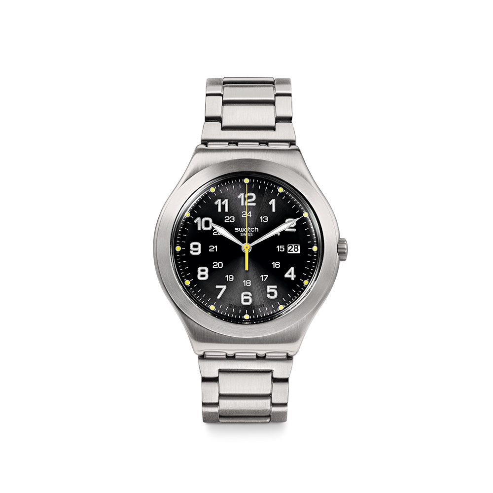 【SWATCH】Irony 金屬 手錶HAPPY JOE LIME 萊姆 42.7mm 瑞士錶 YWS439GC