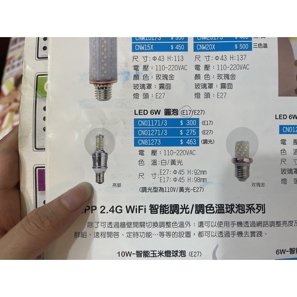 【客訂賣場】LED 6w E17燈泡